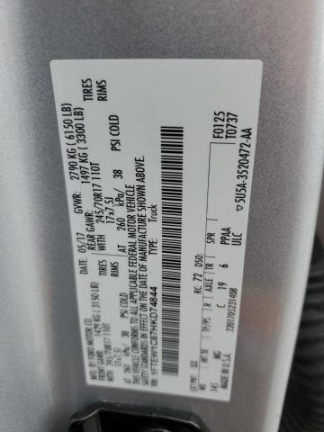 2017 FORD F150 SUPER 1FTEW1C87HKD74844