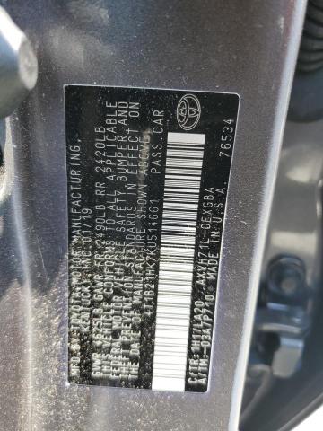 2019 TOYOTA CAMRY HYBR - 4T1B21HK7KU514661