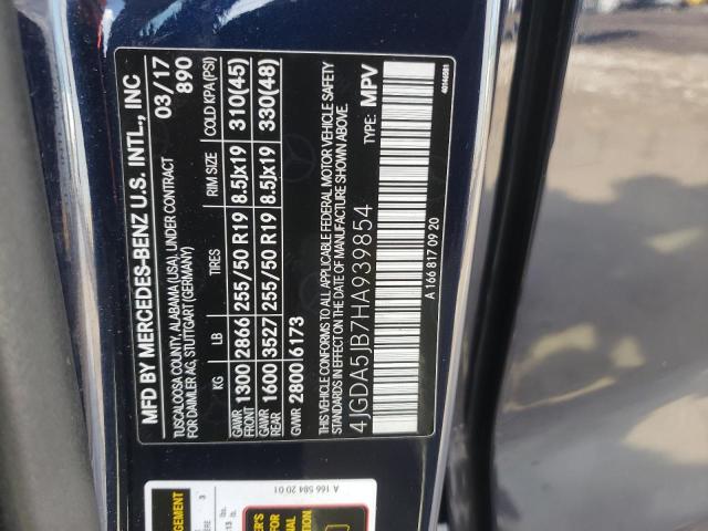 2017 MERCEDES-BENZ GLE 350 4JGDA5JB7HA939854