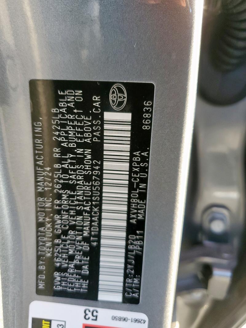 2025 TOYOTA CAMRY XSE - 4T1DAACK1SU567942