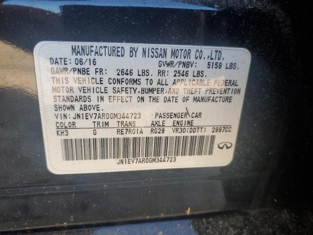 2016 INFINITI Q50 PREMIU JN1EV7AR0GM344723