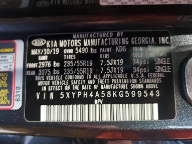 2019 KIA SORENTO EX - 5XYPH4A58KG599543