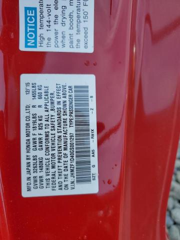 2016 HONDA CR-Z JHMZF1D40GS001297