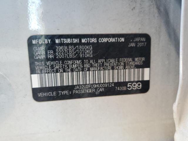 2017 MITSUBISHI LANCER ES JA32U2FU9HU009124