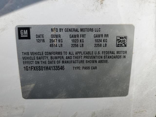 2017 CHEVROLET BOLT EV PR 1G1FX6S01H4133546
