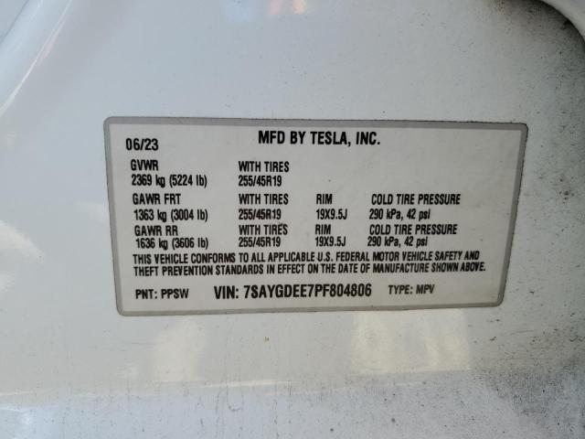 2023 TESLA MODEL Y 7SAYGDEE7PF804806