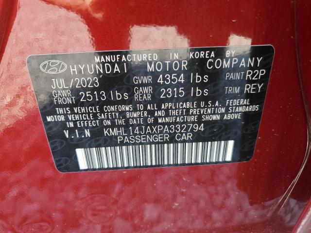 2023 HYUNDAI SONATA SEL KMHL14JAXPA332794