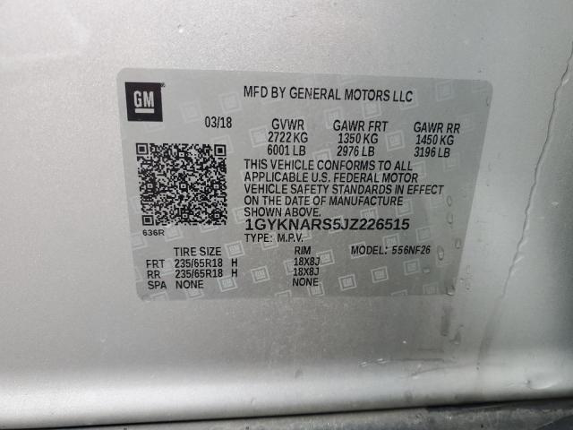 2018 CADILLAC XT5 1GYKNARS5JZ226515