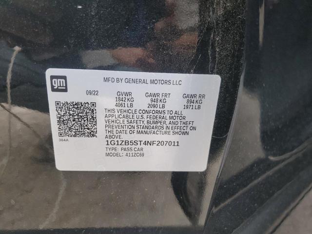 2022 CHEVROLET MALIBU LS 1G1ZB5ST4NF207011
