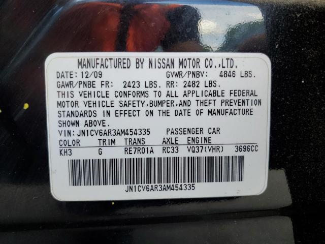 2010 INFINITI G37 - JN1CV6AR3AM454335