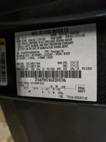 2016 FORD FUSION SE 3FA6P0H76GR304246