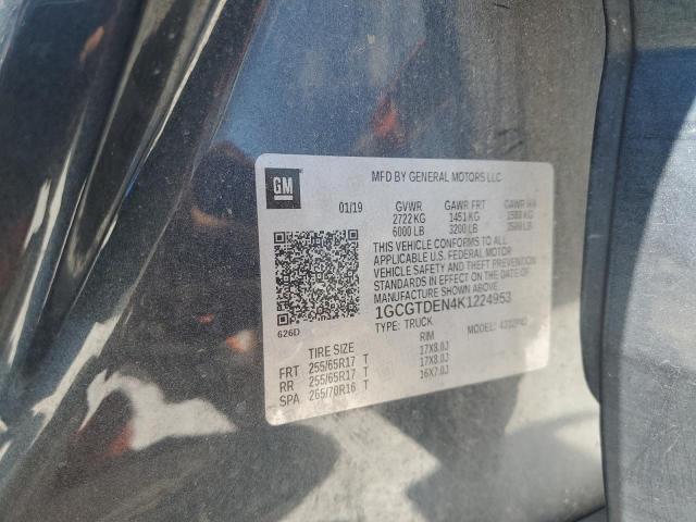 2019 CHEVROLET COLORADO Z - 1GCGTDEN4K1224953