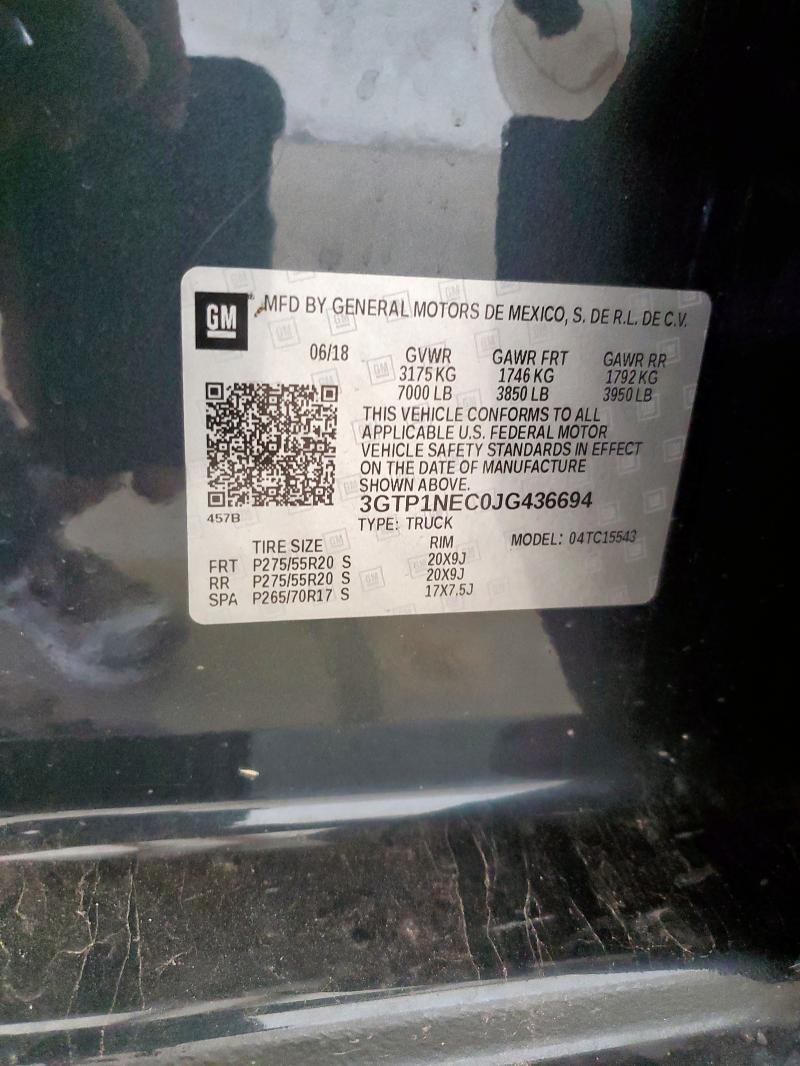 2018 GMC SIERRA C15 3GTP1NEC0JG436694