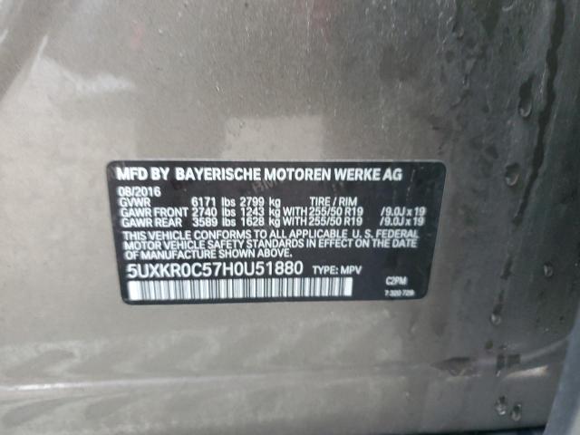2017 BMW X5 XDRIVE3 - 5UXKR0C57H0U51880