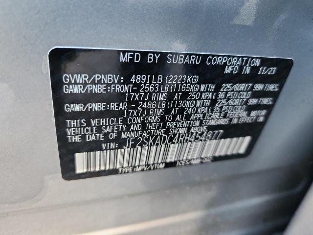 2024 SUBARU FORESTER P JF2SKADC4RH454877