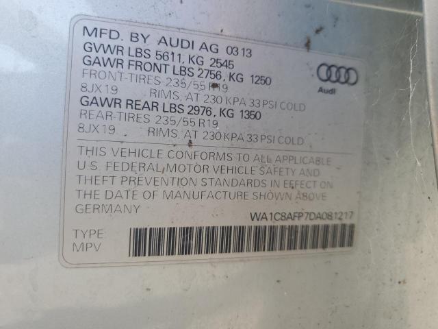 wa1c8afp7da081217 - 2013 Audi q5 premium hybrid - #64659515