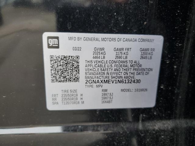 2022 CHEVROLET EQUINOX RS 2GNAXMEV1N6132430