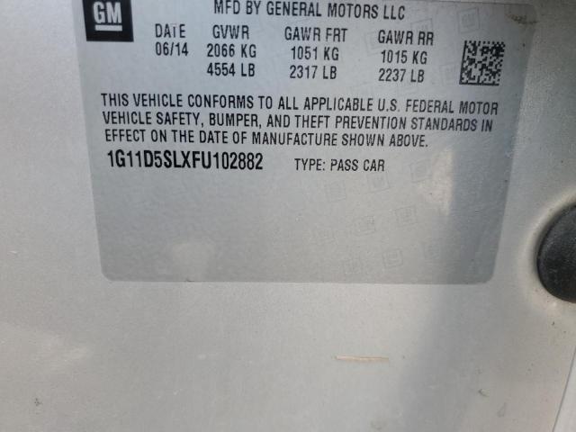 2015 CHEVROLET MALIBU 2LT - 1G11D5SLXFU102882