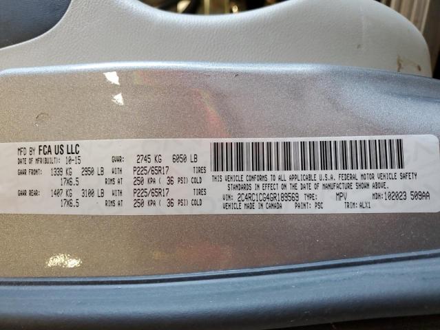 2016 CHRYSLER TOWN & COU 2C4RC1CG4GR189569