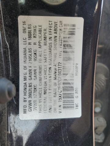 2016 HONDA CIVIC TOUR 19XFC1F92GE043172