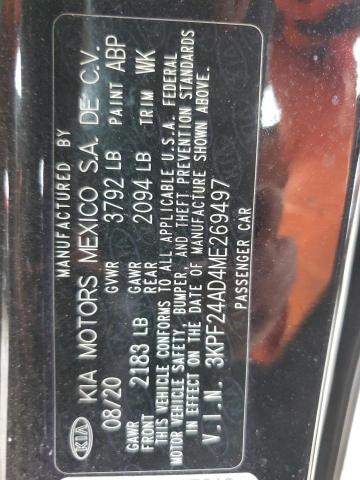 2021 KIA FORTE FE 3KPF24AD4ME269497
