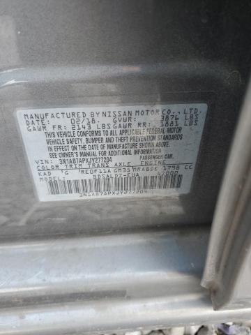2018 NISSAN SENTRA S 3N1AB7APXJY277204