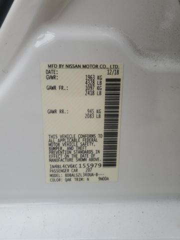 2019 NISSAN ALTIMA SR 1N4BL4CV6KC155979