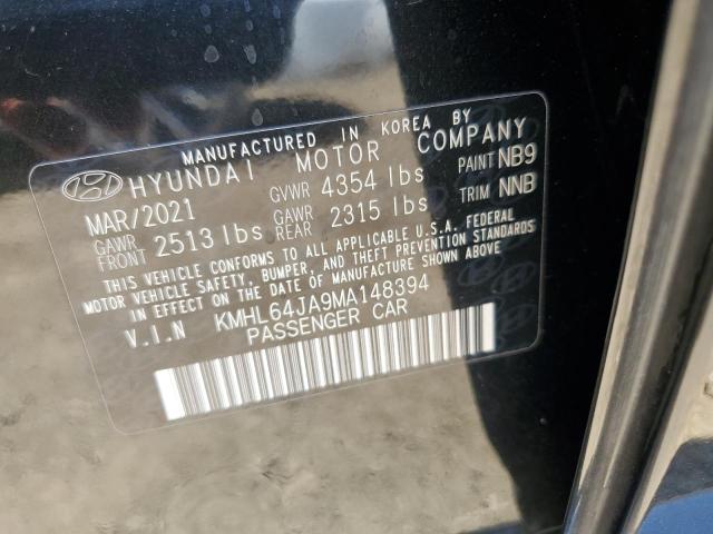 2021 HYUNDAI SONATA SEL - KMHL64JA9MA148394