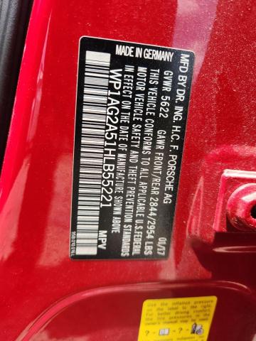 2017 PORSCHE MACAN GTS WP1AG2A51HLB55221