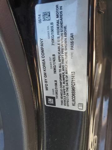 2015 CHEVROLET SPARK 1LT KL8CD6S96FC711413