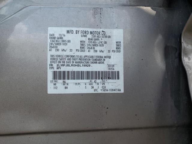 2017 LINCOLN MKX RESERV #3287814093