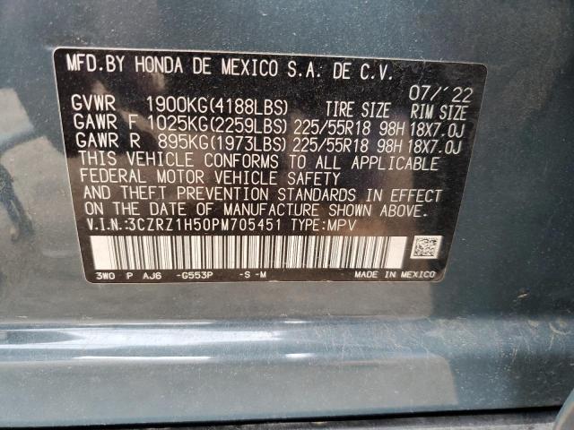 2023 HONDA HR-V SPORT 3CZRZ1H50PM705451