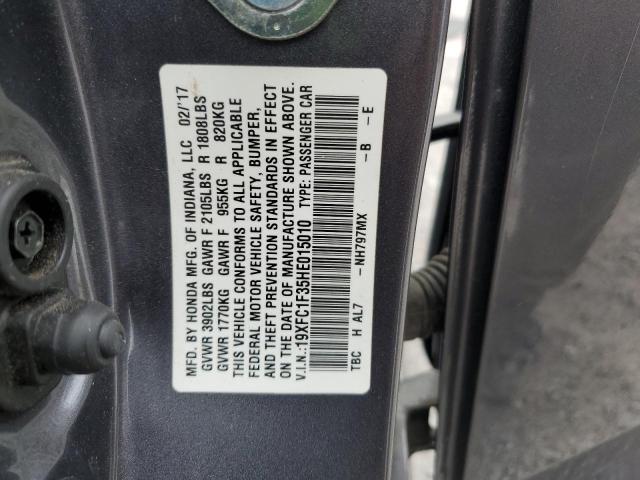 2017 HONDA CIVIC EX 19XFC1F35HE015010