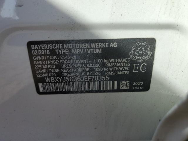 2018 BMW X2 XDRIVE2 WBXYJ5C36JEF70355