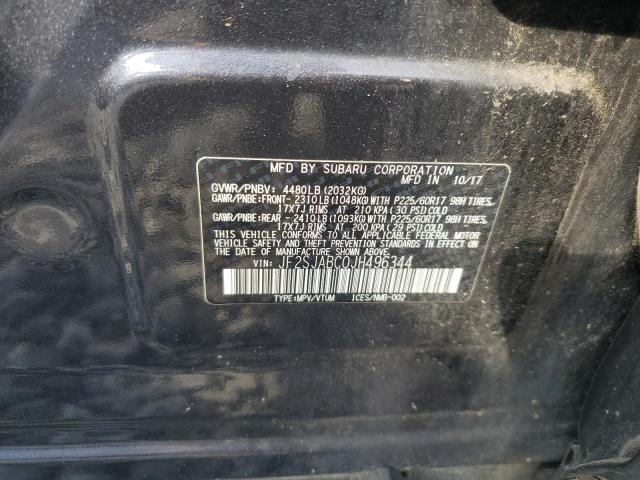 2018 SUBARU FORESTER 2.5I JF2SJABC0JH496344