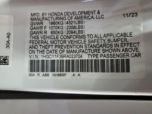 2024 HONDA ACCORD EX 1HGCY1F39RA023704