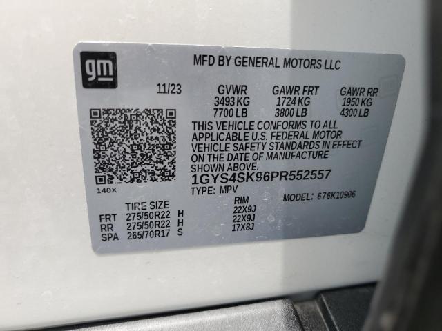 2023 CADILLAC ESCALADE V 1GYS4SK96PR552557