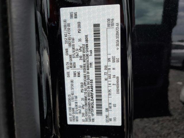 2024 FORD F150 XLT 1FTFW3LD4RFA49155