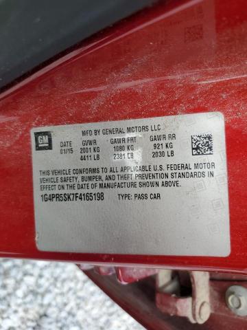 2015 BUICK VERANO CONVENIENCE 1G4PR5SK7F4165198