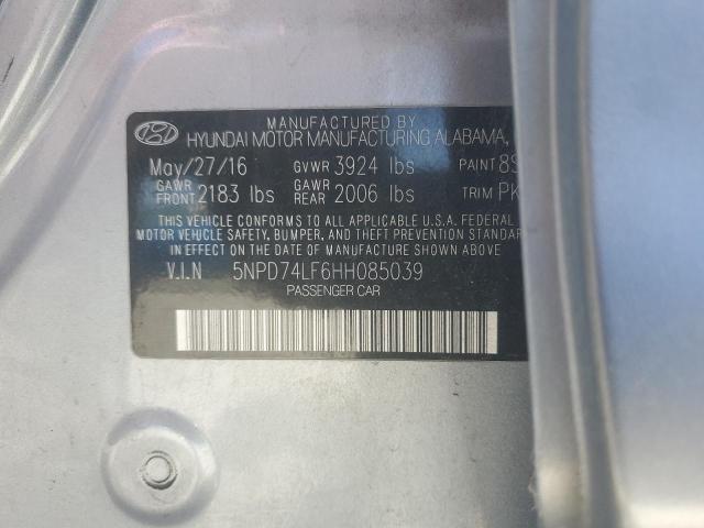 2017 HYUNDAI ELANTRA SE - 5NPD74LF6HH085039