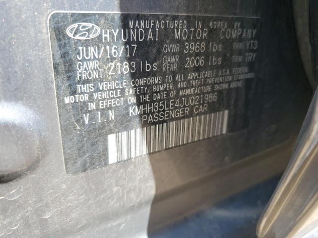 2018 HYUNDAI ELANTRA GT KMHH35LE4JU021986