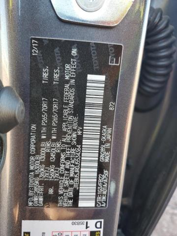 2018 TOYOTA 4RUNNER SR JTEBU5JR0J5534364