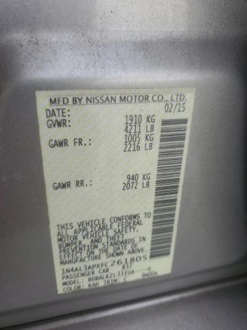 2015 NISSAN ALTIMA 2.5 1N4AL3APXFC261805