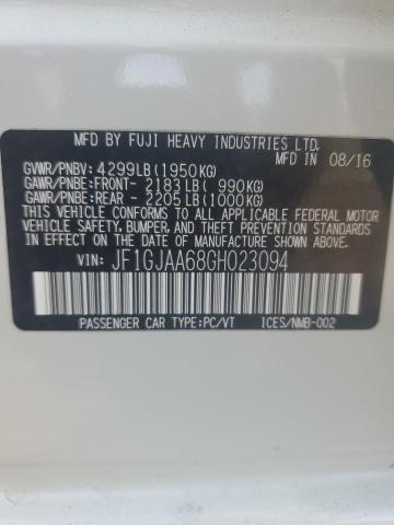 2016 SUBARU IMPREZA JF1GJAA68GH023094
