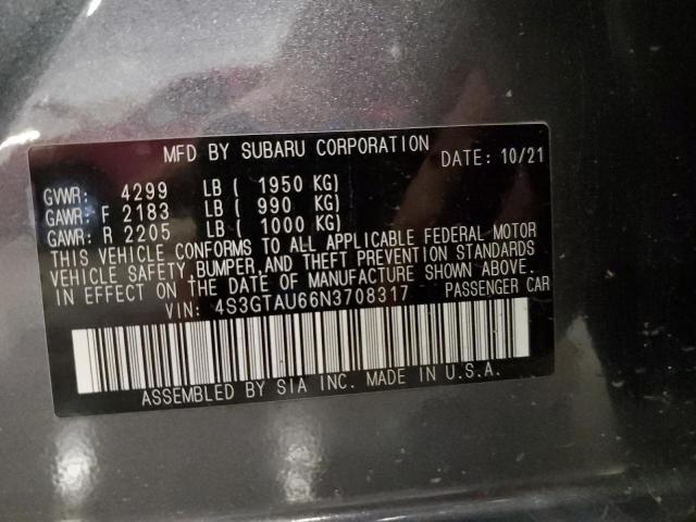 2022 SUBARU IMPREZA LI 4S3GTAU66N3708317