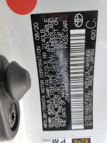 2021 TOYOTA COROLLA SE - JTND4MBE6M3110461