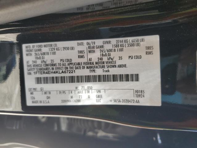 2019 FORD RANGER XL 1FTER4EH4KLA67221
