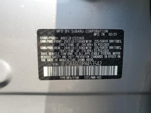 2023 SUBARU FORESTER S JF2SKAGC0PH453542