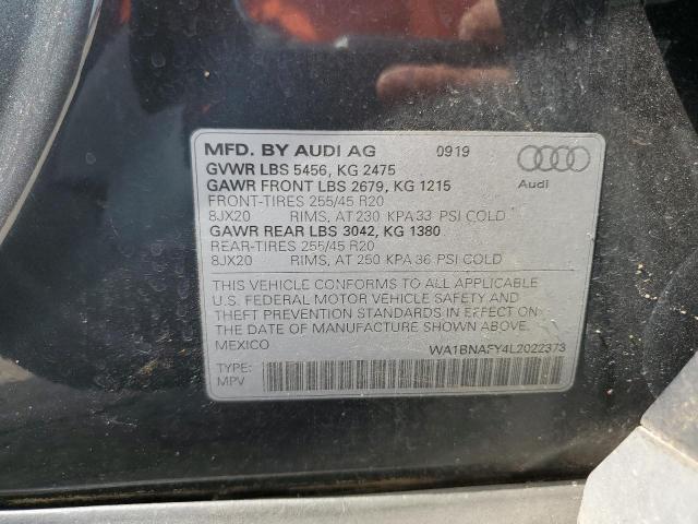 2020 AUDI Q5 PREMIUM WA1BNAFY4L2022373