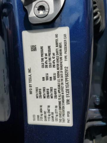 2023 TESLA MODEL 3 5YJ3E1EA7PF682912